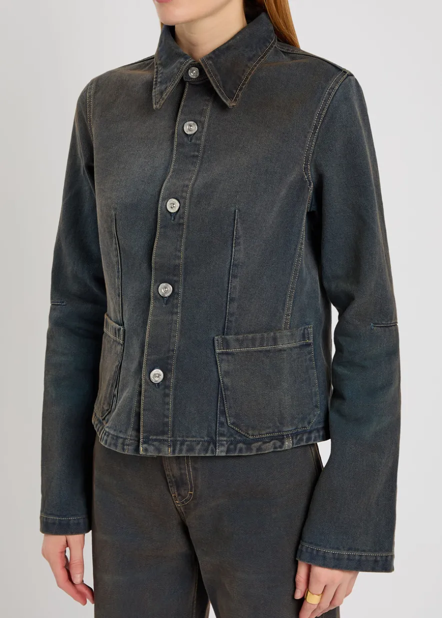 Union darted denim jacket
