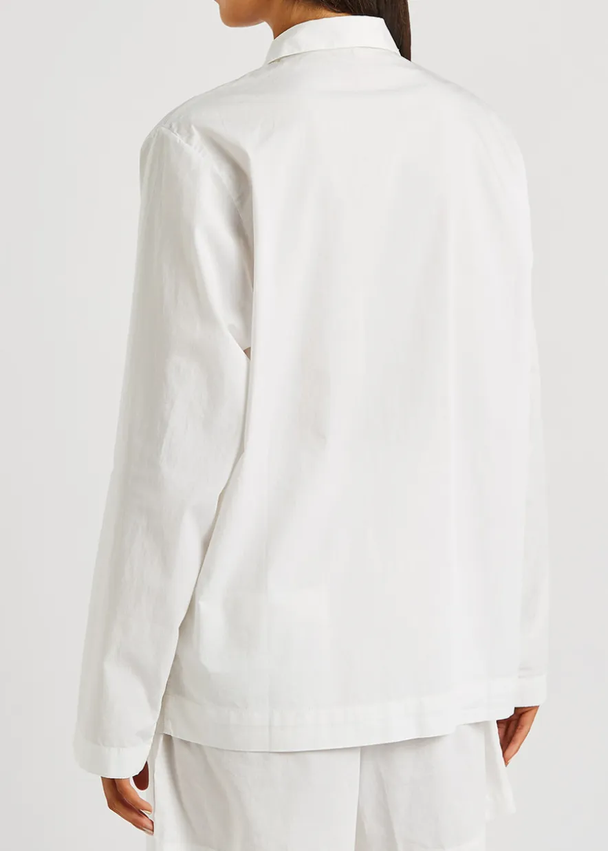 Unisex poplin pyjama shirt