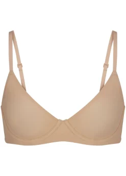 Unlined stretch-jersey demi bra