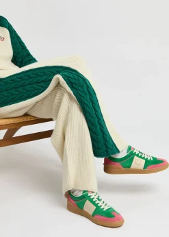 Upvillage Crosta panelled suede sneakers