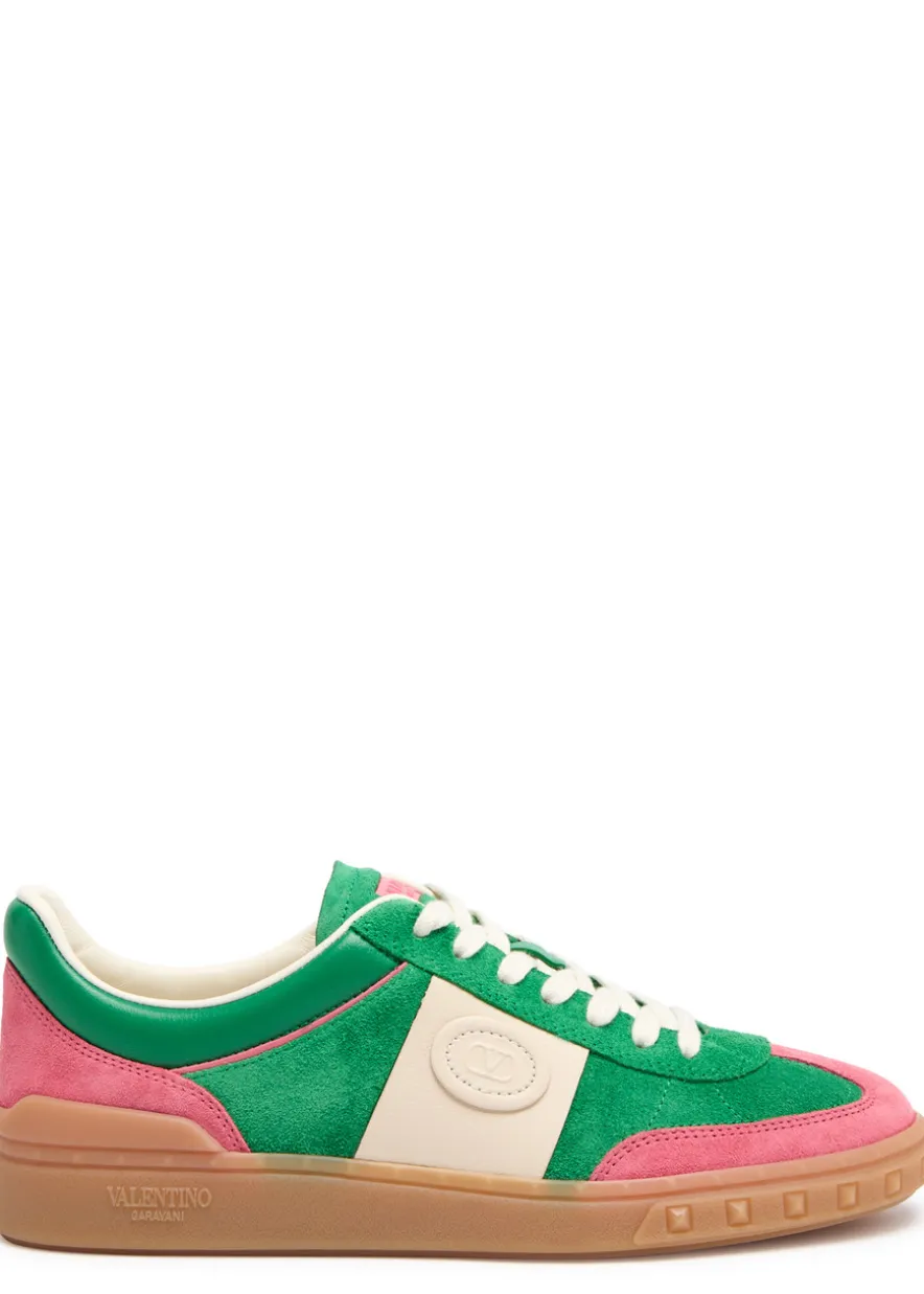 Upvillage Crosta panelled suede sneakers