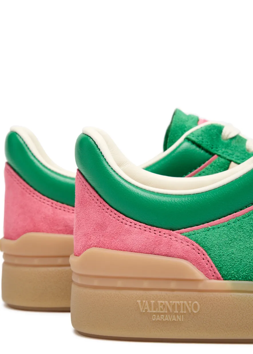 Upvillage Crosta panelled suede sneakers