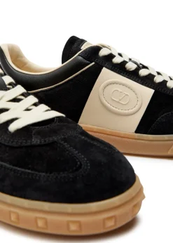 Upvillage panelled suede sneakers