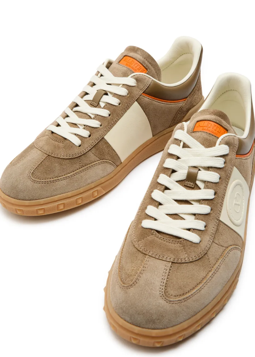 Upvillage panelled suede sneakers
