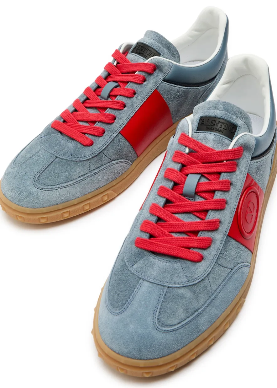 Upvillage panelled suede sneakers
