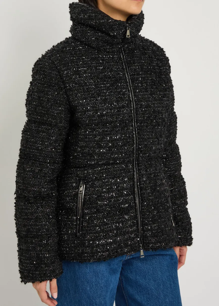 Urbel padded metallic-tweed jacket