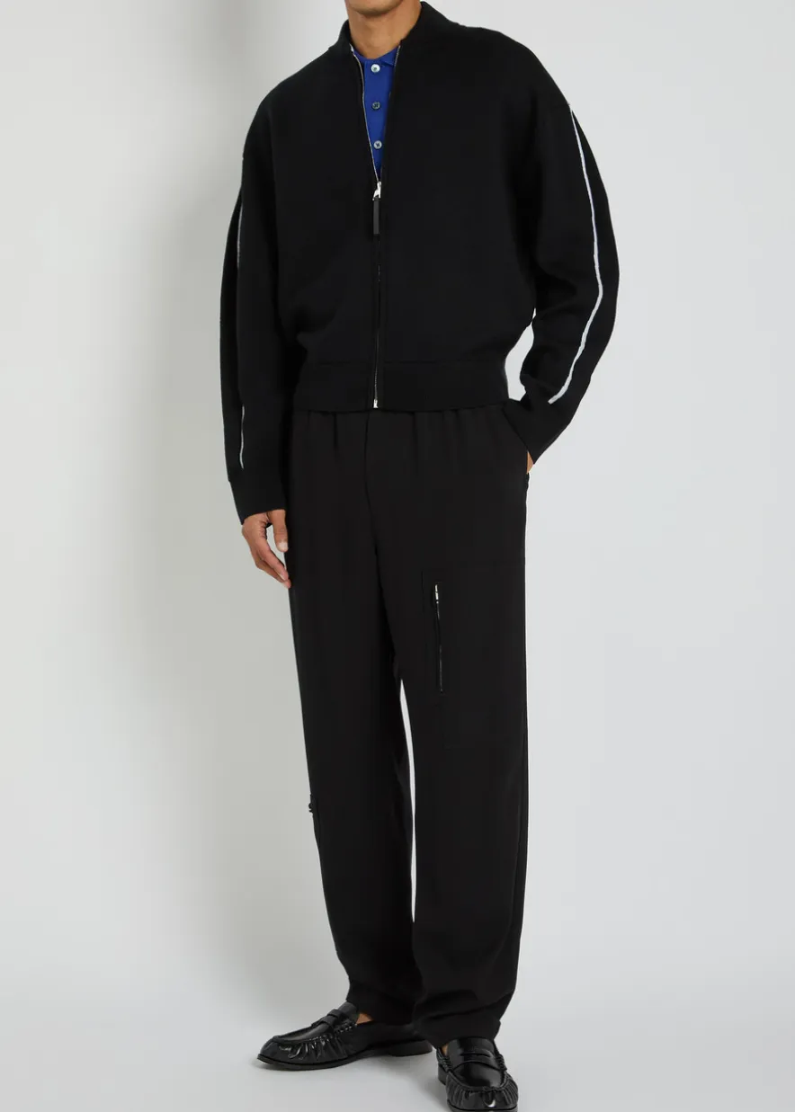 Utility wool trousers