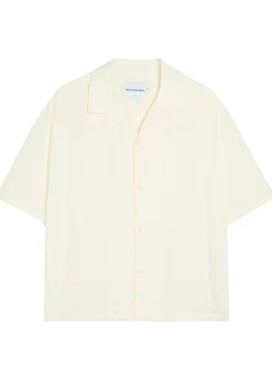 Vacation checked-weave cotton shirt