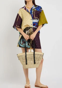 Valentino printed silk shorts
