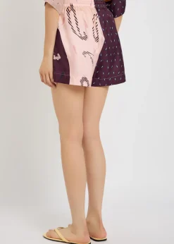 Valentino printed silk shorts