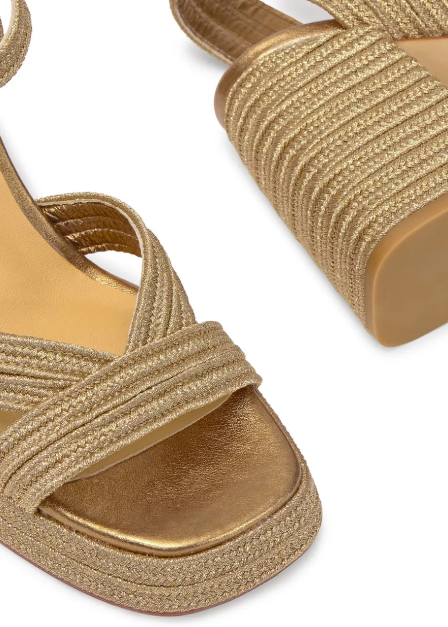 Valle metallic platform sandals