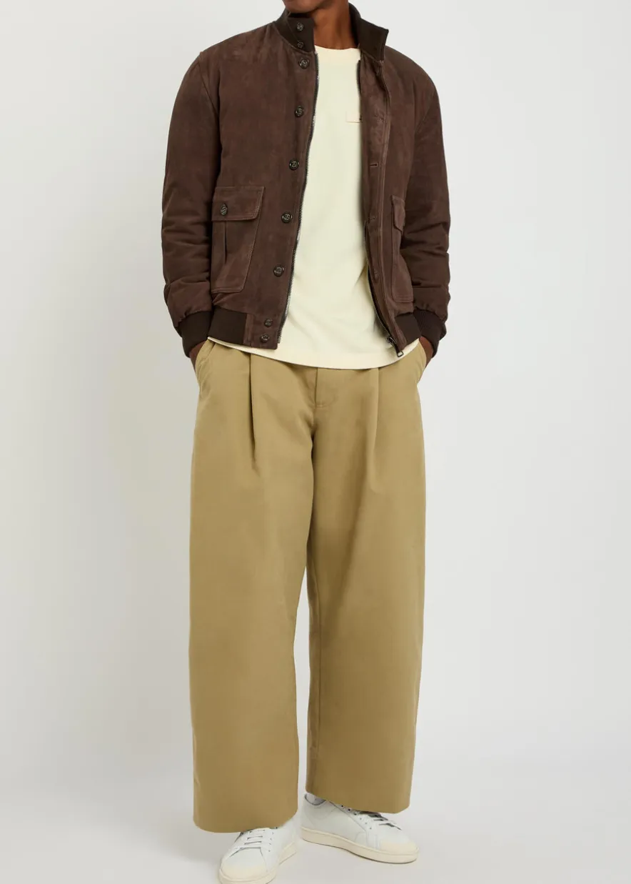 Valstarino padded suede jacket