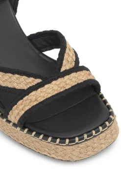 Vanish raffia platform sandals