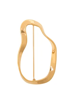 Vera 18kt gold vermeil brooch