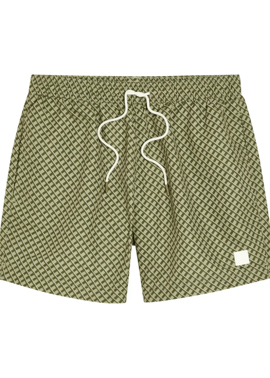 Vibe printed shell swim shorts