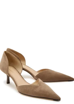 Victoria Angle D'Orsay 55 suede pumps