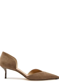 Victoria Angle D'Orsay 55 suede pumps
