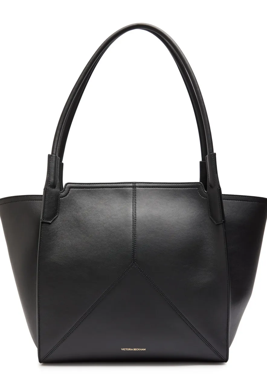 Victoria small panelled leather tote