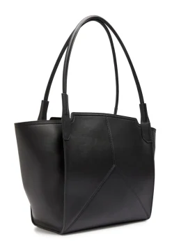 Victoria small panelled leather tote