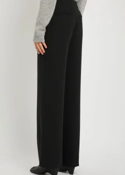 Vida straight-leg crepe trousers