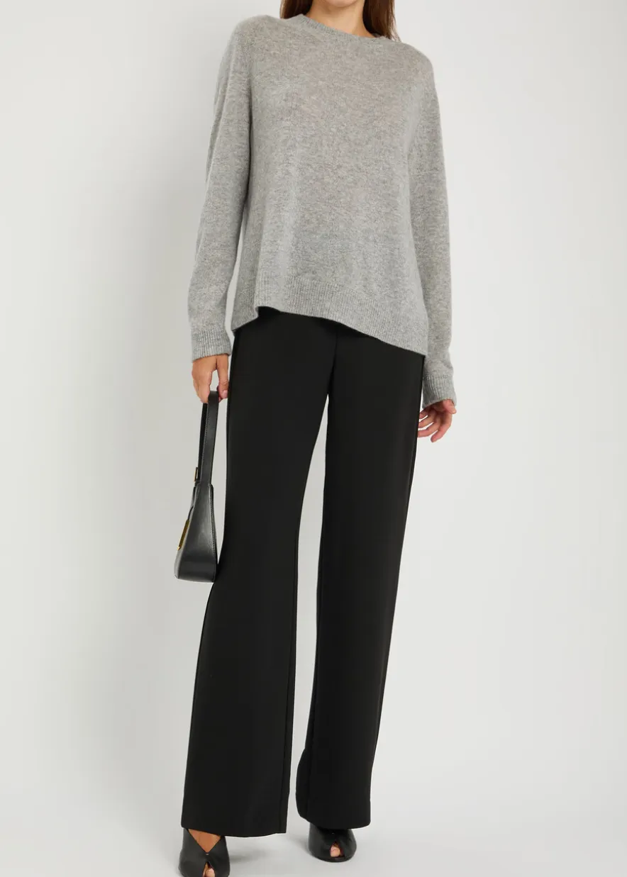 Vida straight-leg crepe trousers