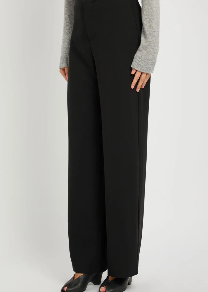 Vida straight-leg crepe trousers