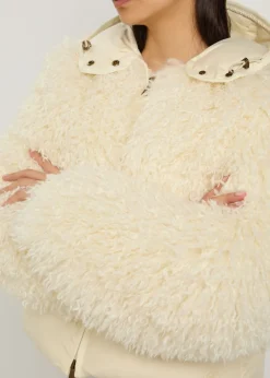 Vigiers padded faux fur jacket