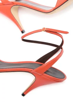 Vika Ankle Strap 80 leather sandals