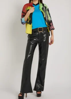 Vintage cropped stretch-cotton T-shirt