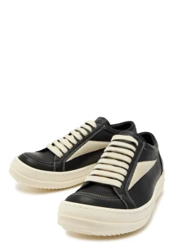 Vintage panelled brushed suede sneakers