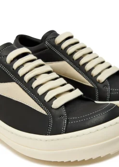 Vintage panelled brushed suede sneakers