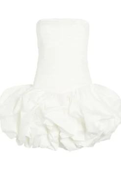 Violette Bubble gathered cotton mini dress