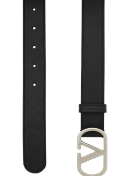 VLogo leather belt