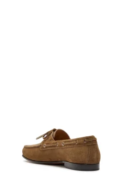 VLogo suede loafers