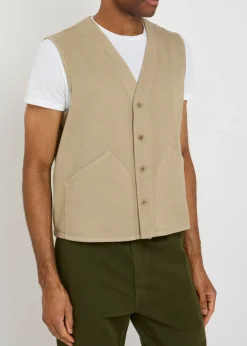 V-neck cotton vest