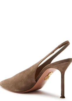 Voltaire 85 suede slingback pumps