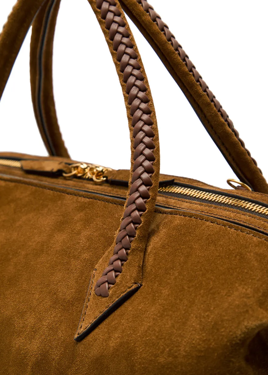 Vérité City suede top handle bag