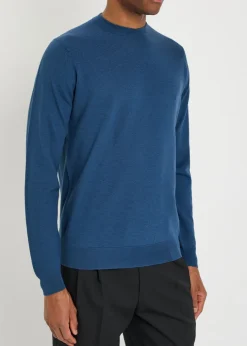 Waffle merino wool jumper