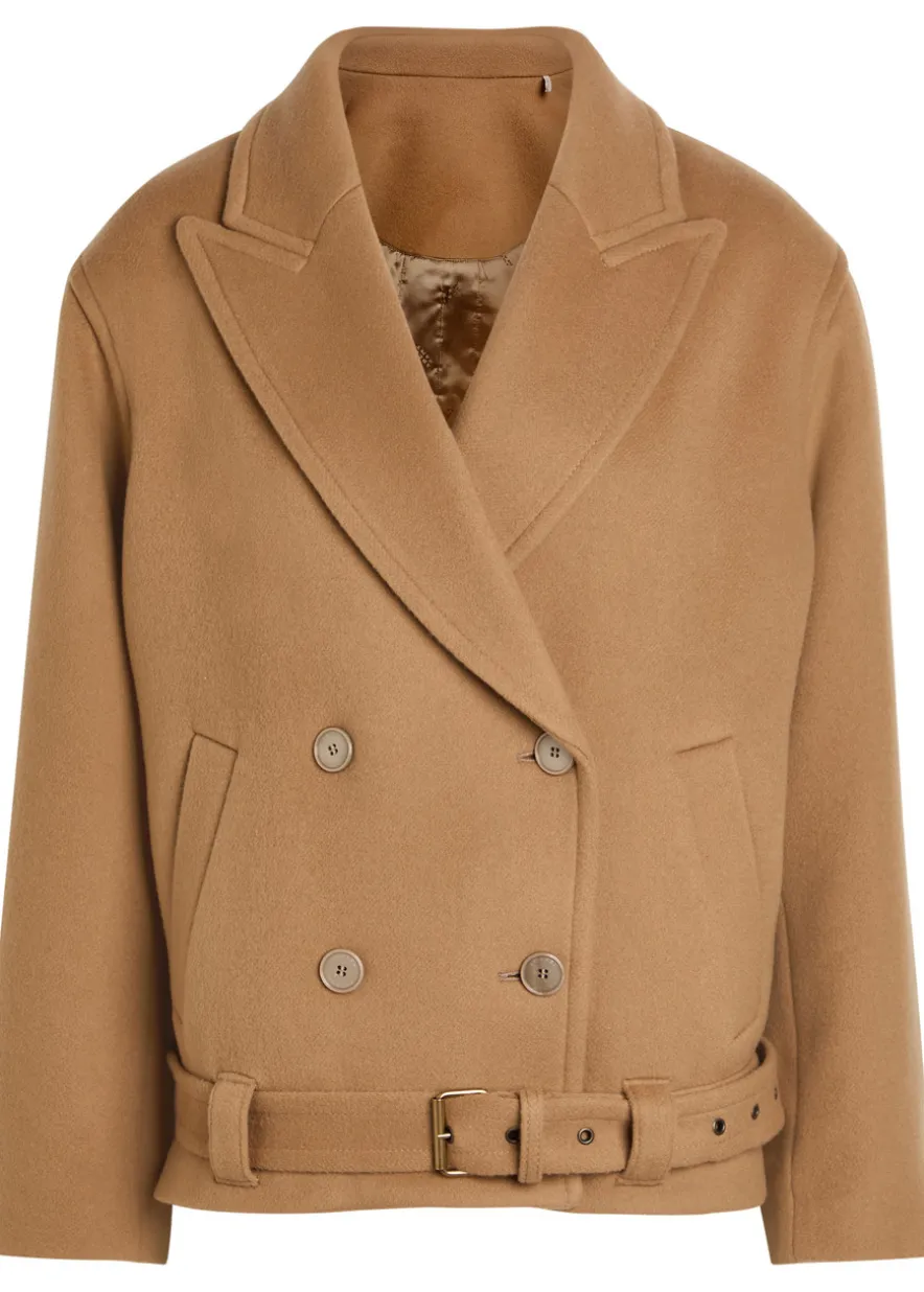 Warna belted wool and cashmere-blend jacket