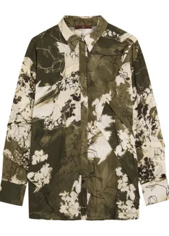 Warrent printed seersucker blouse