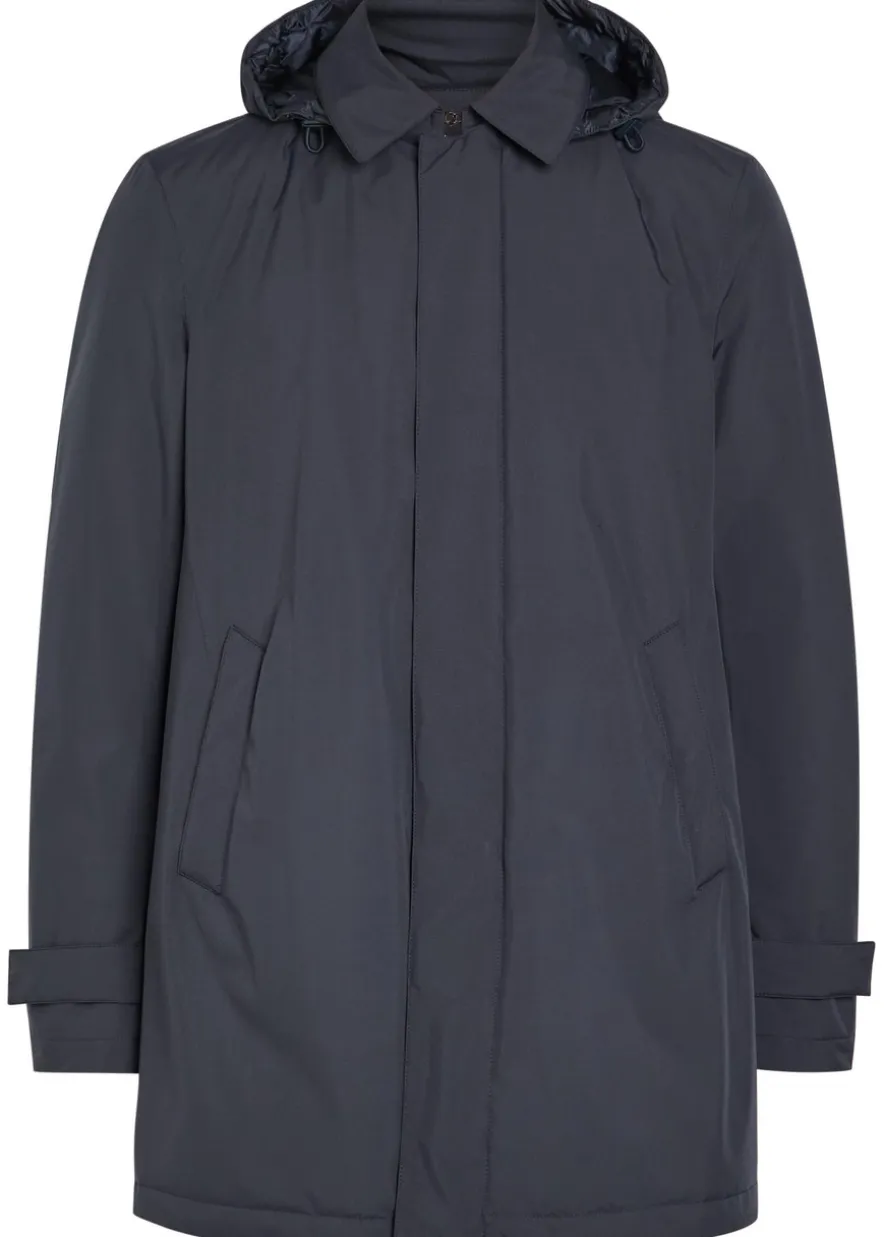 Waterproof padded hooded shell jacket