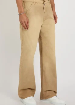 Western straight-leg cotton trousers