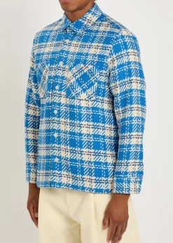 Whiting checked cotton overshirt