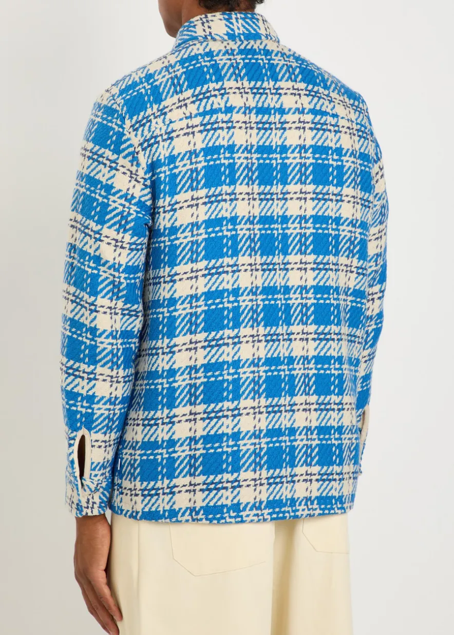 Whiting checked cotton overshirt