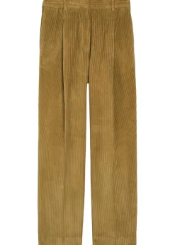 Wide-leg corduroy trousers