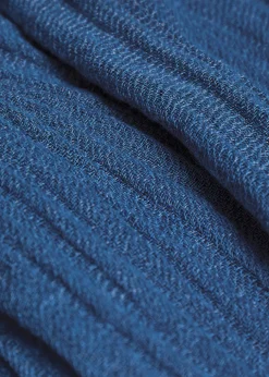 Wide-leg linen-blend trousers