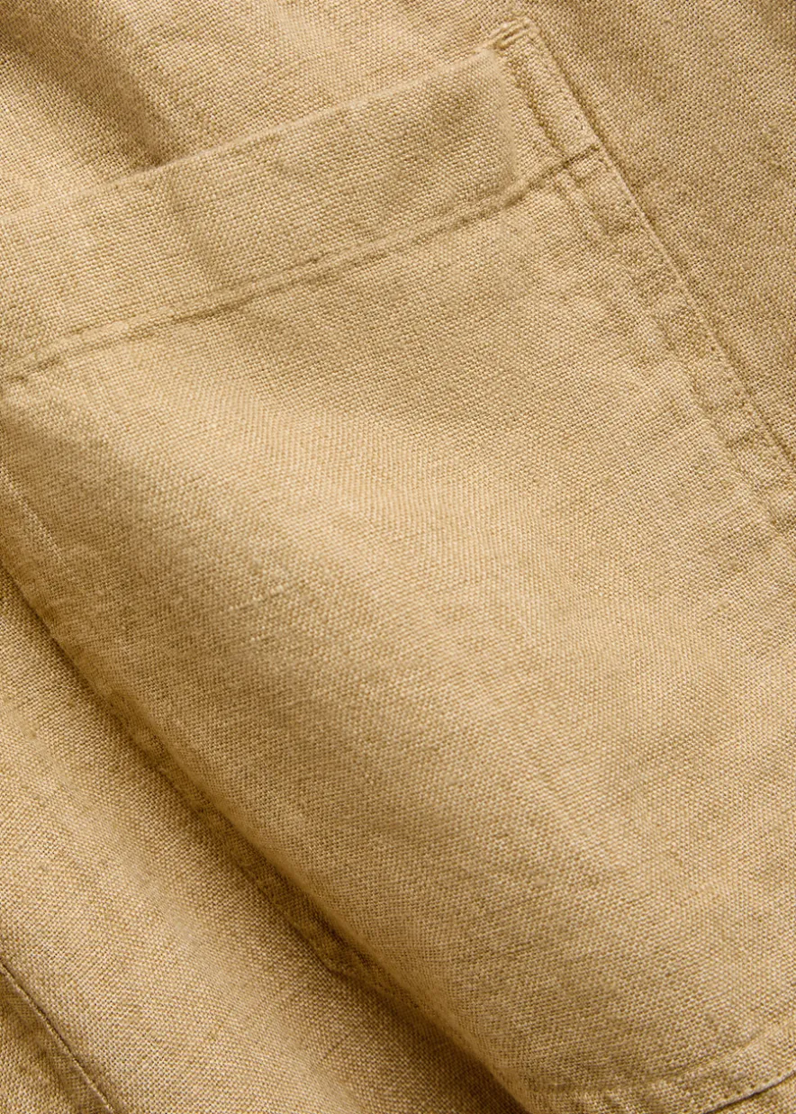 Wide-leg linen trousers
