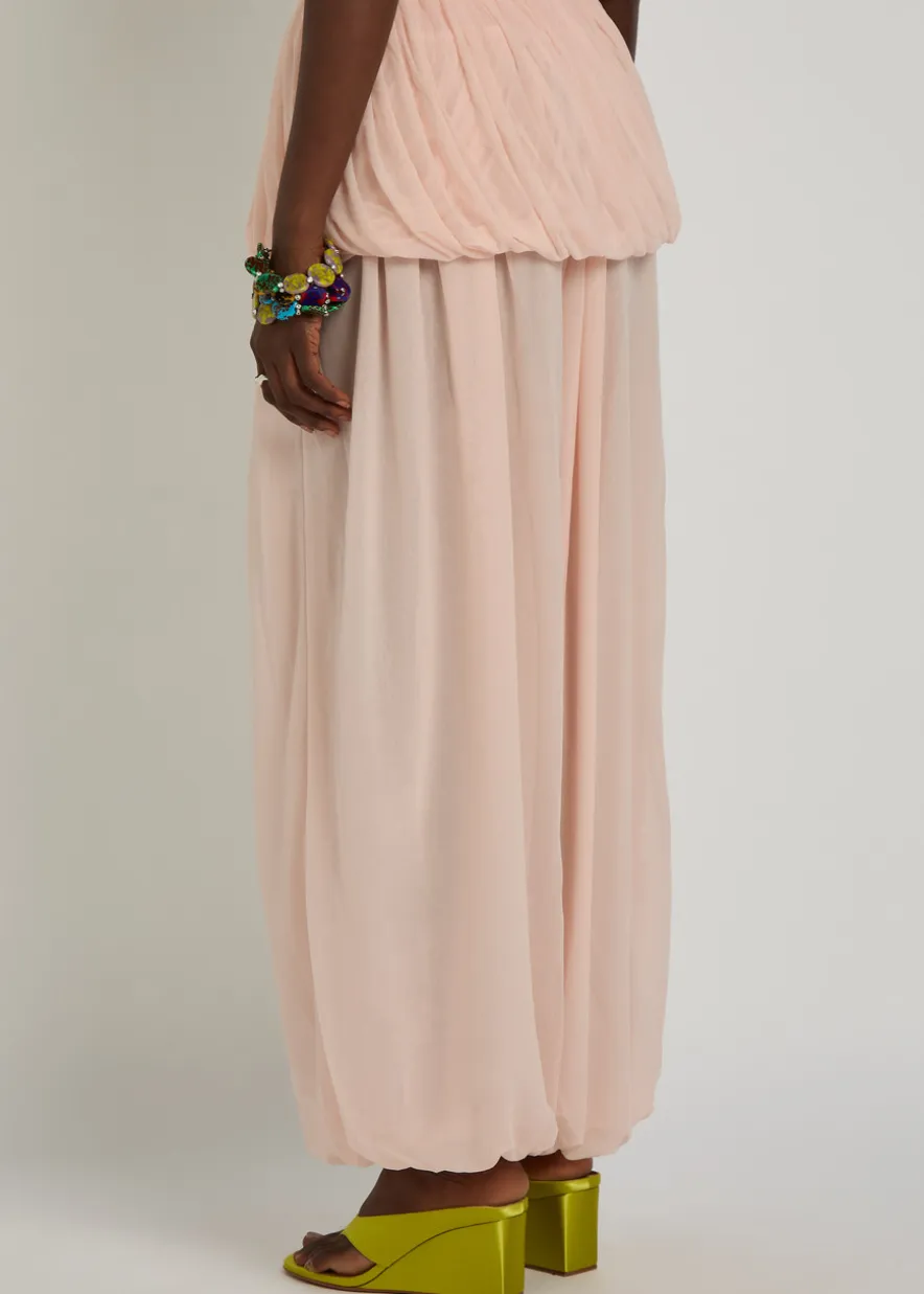 Willa draped tissue jersey balloon trousers