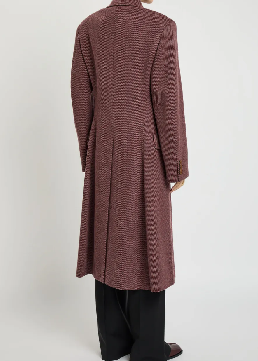 Winston double-breasted wool coat