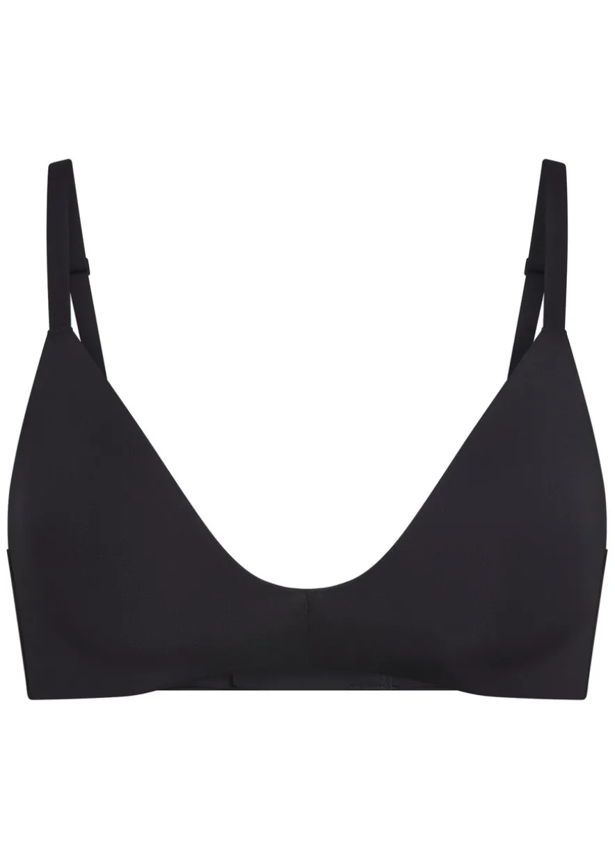 Wireless stretch-jersey t-shirt bra